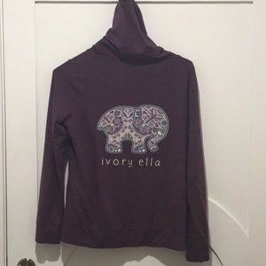 ivory ella Tops - Ivory Ella Zip Up Hoodie ivory ella Tops - Ivory Ella Zip Up Hoodie